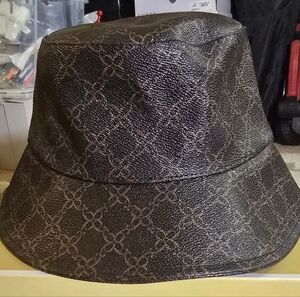Nine West Designer Monogram Bucket Hat - Like New